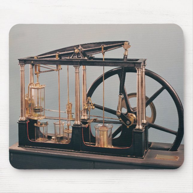 Rekonstruktion av James watts motorn för ånga Musmatta (Framsidan)