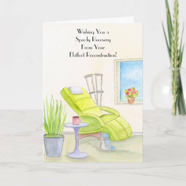 Rekonstruktion av plattfot - Återhämtning Kryckor  Kort (Framsida)