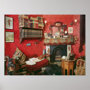 Rekonstruktion av Sherlock Holmess rum Poster