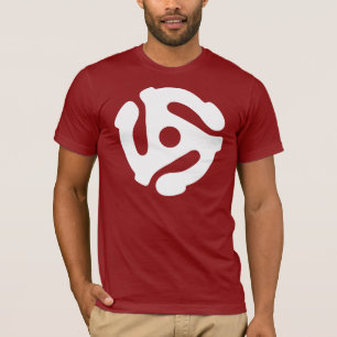 Rekord- adapter för r/min 45 tee shirt