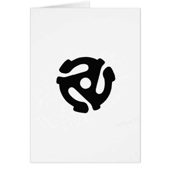 Rekord- adapter hälsningskort (Framsidan)