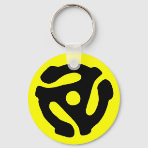 Rekord- adapter Keychain för r/min 45 Nyckelring