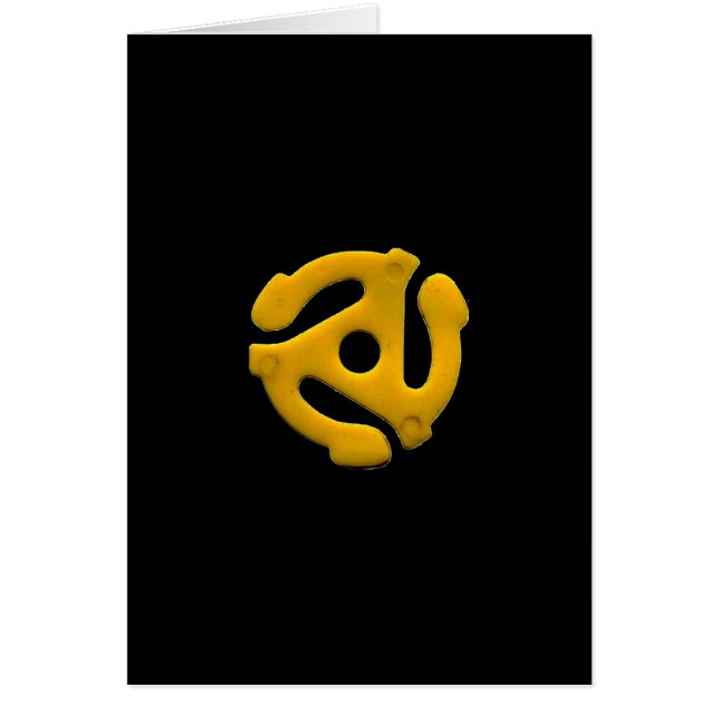 Rekord- album för vinyl 45 hälsningskort (Framsidan)