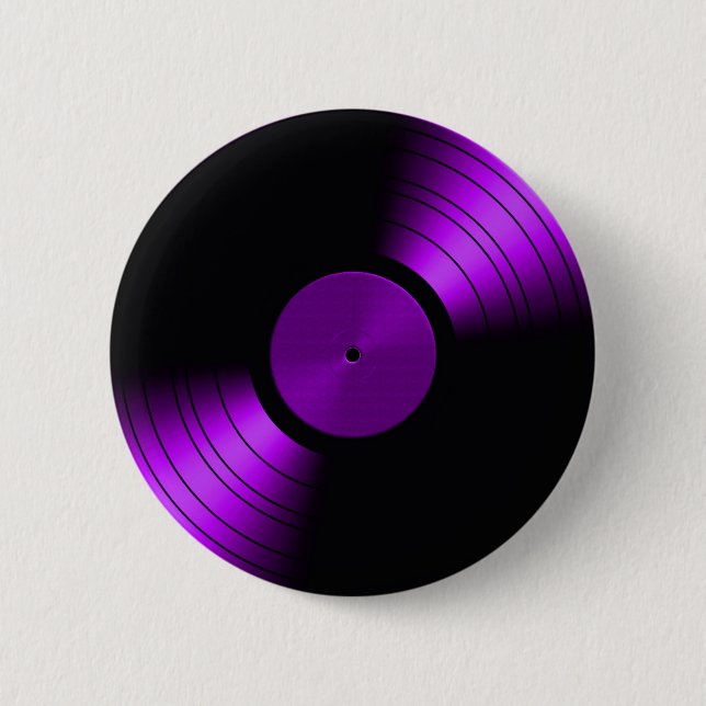 Rekord- album för vinyl i purpurfärgad knapp (Framsida)