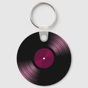 Rekord- album för vinyl i rosor nyckelring