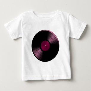 Rekord- album för vinyl i rosor tee shirt