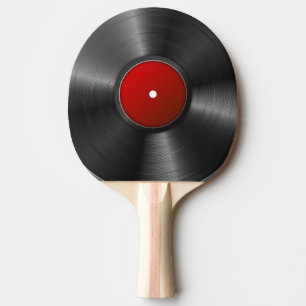 Rekord- bakgrund för vinyl pingisracket