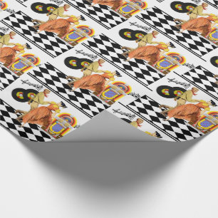 rekord för 50-talmiddagjukebox kopplar ihop dans presentpapper