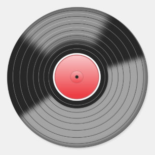 Rekord- klistermärke för klassikervinylLP