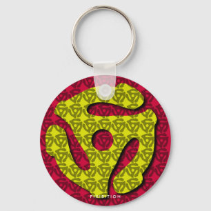 Rekord- mellanlägg Keychain för r/min 45 Nyckelring