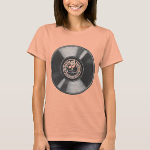Rekord- T-tröja för vinyl T Shirt