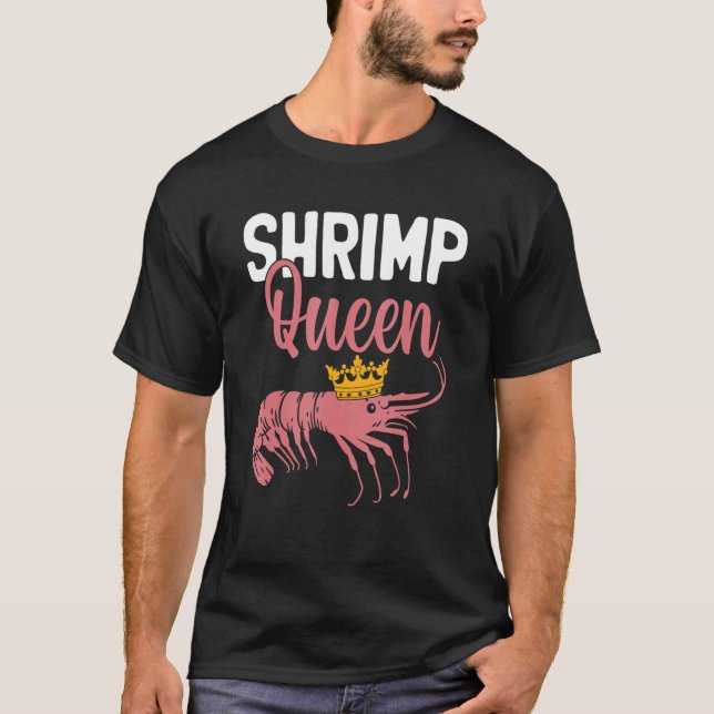 Rekorp drottning Crayfish Shrimp Whisperer Crab T Shirt (Framsida)