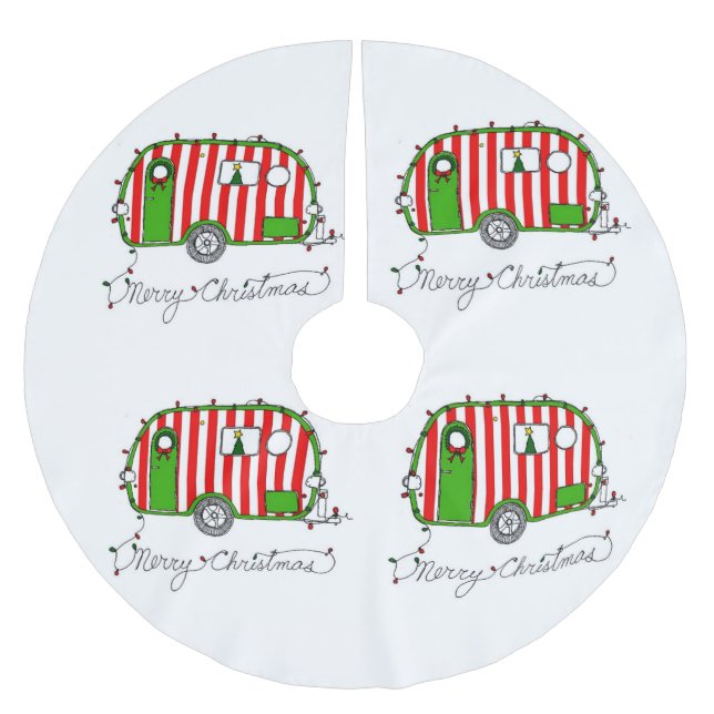 **REKREATIONELLT FORDON** TRÄD SKIRT JULGRANSMATTA BORSTAD POLYESTER (Framsidan)