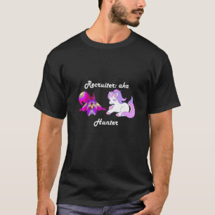 Rekryiter Lila Squirrel Unicorn Hunter T Shirt