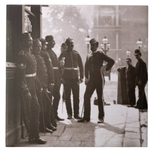 Rekrytera Sergeants på Westminster, 1876-77 (trä Kakelplatta