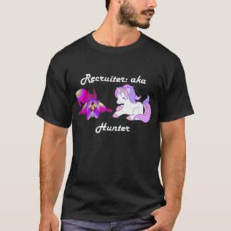 Rekryterare Lila Squirrel Unicorn Hunter Premium T Shirt