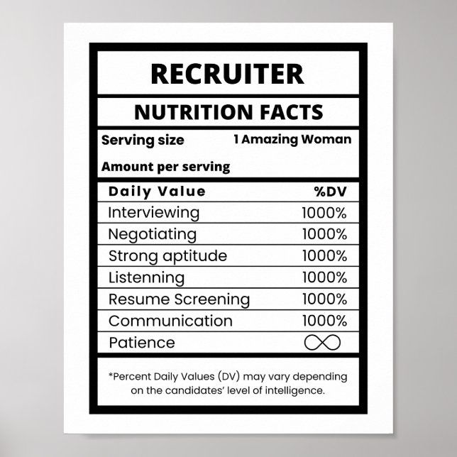Rekryterare Personalchef Poster (Framsidan)