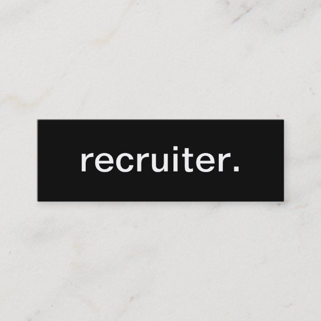 Rekryterarevisitkort Mini Visitkort (Framsida)