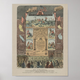 rekrytering av färgader i Philadelphia Poster