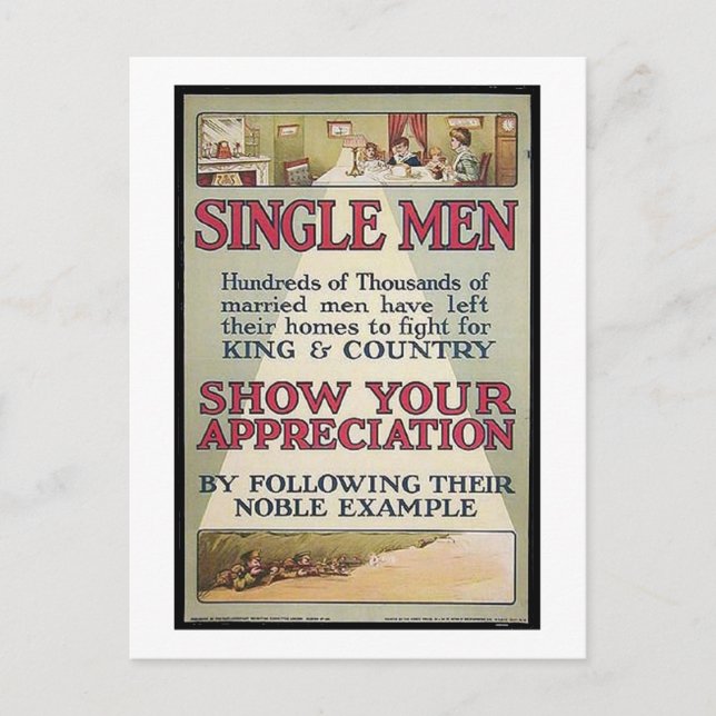 Rekrytering av vintage i Manar Poster Vykort (Framsida)