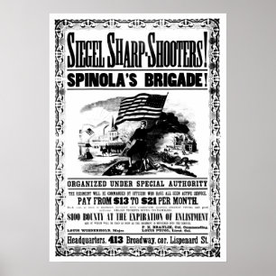 Rekrytering i Krig, Poster, svart Poster