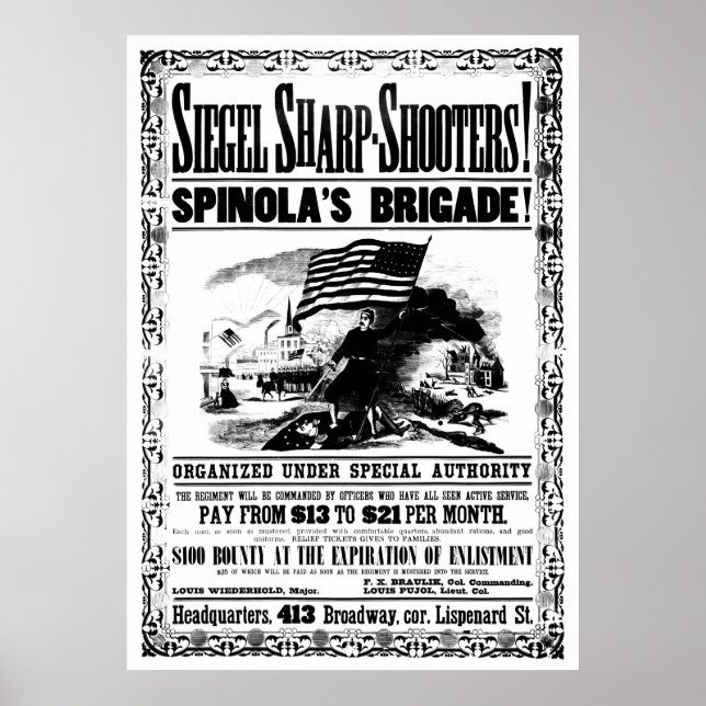 Rekrytering i Krig, Poster, svart Poster (Framsidan)