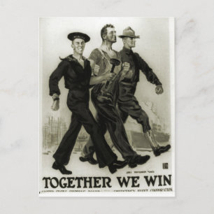 Rekrytering poster 1915 vykort