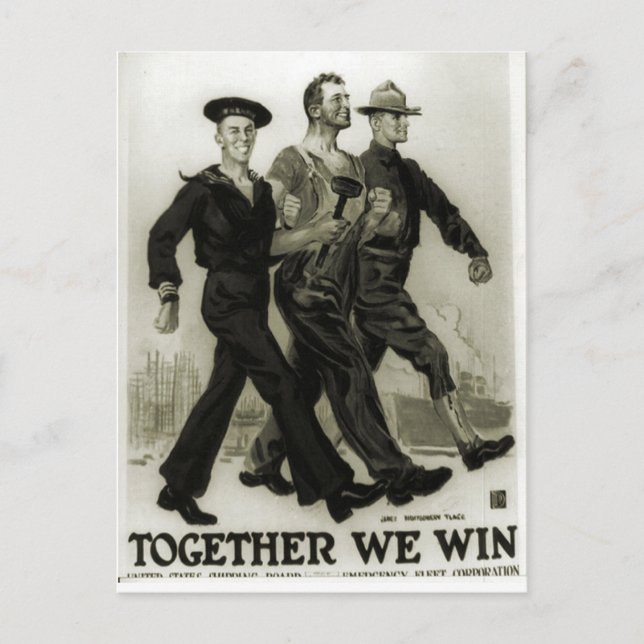Rekrytering poster 1915 vykort (Framsida)