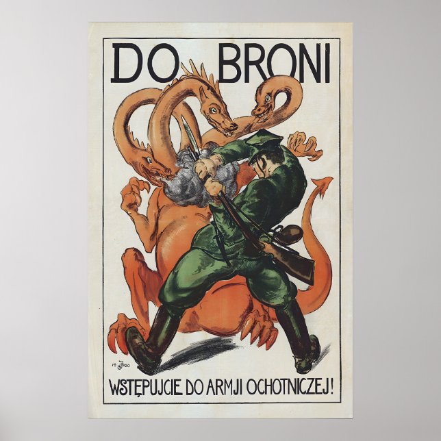 Rekryteringaffisch Polska-sovjetiska kriget Till v Poster (Framsidan)