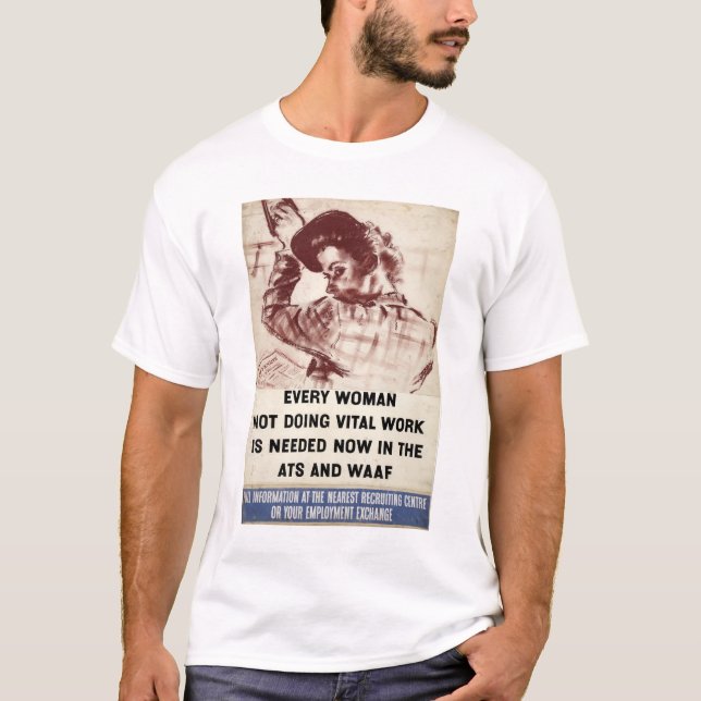 RekryteringATS och WAAF 1939-46.jpg T-shirt (Framsida)