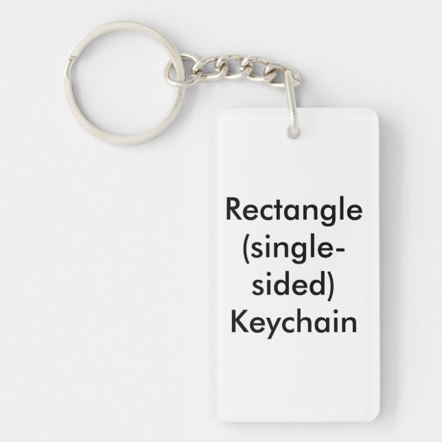 Rektangel (ensidig) nyckelring (Framsidan)