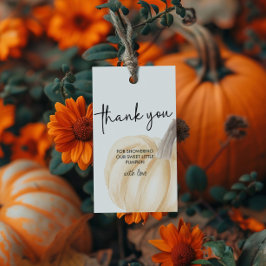 Rektangel för liten babystöt på hösten presentetikett