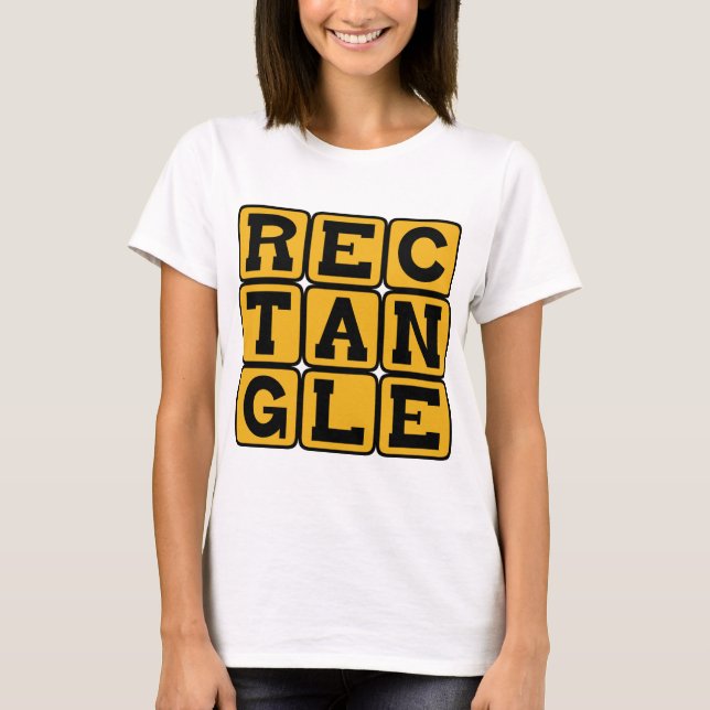 Rektangel, fyrsidig polygon tee (Framsida)