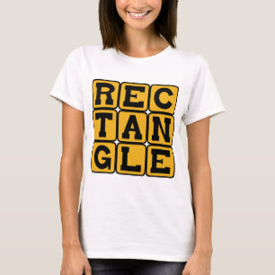 Rektangel, fyrsidig polygon tee shirt