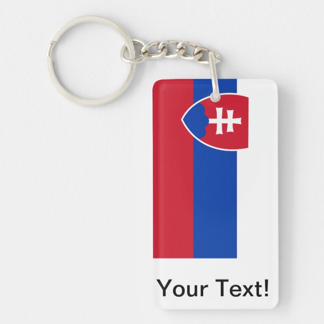 Rektangel (tvåsidiga) Keychain (Framsidan)