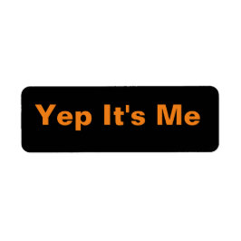 Rektangeldekal med logotyp returadress etikett