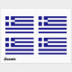 Rektangelklistermärke med flagga av Grekland Rektangulärt Klistermärke (Sheet)