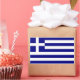 Rektangelklistermärke med flagga av Grekland Rektangulärt Klistermärke (Party)