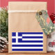 Rektangelklistermärke med flagga av Grekland Rektangulärt Klistermärke (Holiday)
