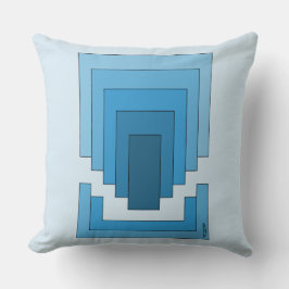 Rektangelns Abstrakt i blått Kudde