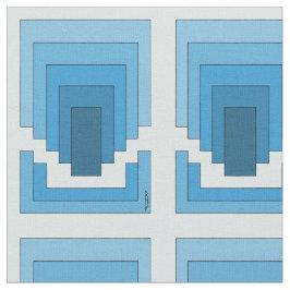 Rektangelns Abstrakt i blått Tyg