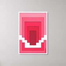 Rektangelns Abstrakt i rött