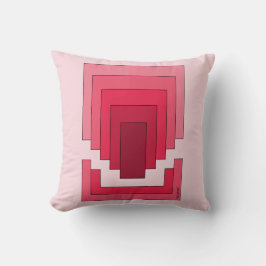 Rektangelns Abstrakt i rött Kudde