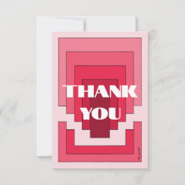 Rektangelns Abstrakt i rött Tack Kort