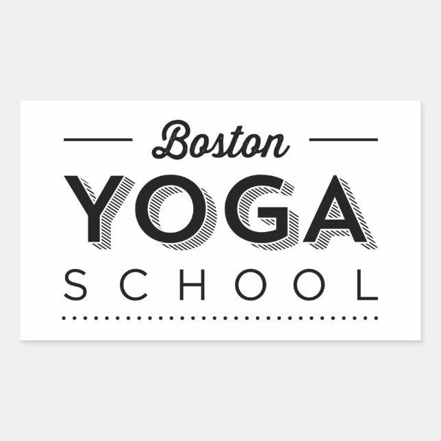 Rektangelstreck Rektangulärt Klistermärke (Framsida)