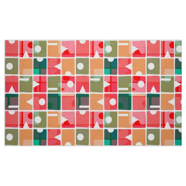 Rektanglar Abstrakt 120623 Tyg (Fat Quarter)