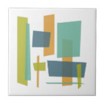 Rektanglar för blå Grönt i funky Orange i mitten a Kakelplatta<br><div class="desc">Denna fantastiska moderna keramiska plattor i mitten av århundradet har rektanglar av funky i skalor av turkos,  blått,  orange och avokado-grönt. Vilket fantastiskt tillägg till ditt tilingprojekt!</div>