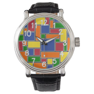 Rektanglar för färgad armbandsur