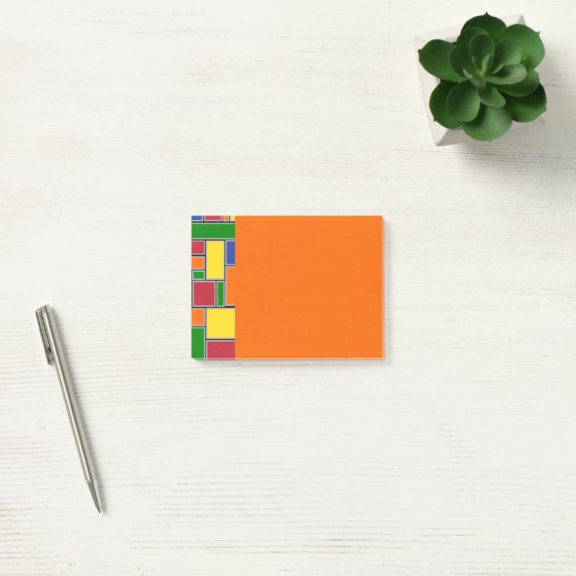 Rektanglar för färgad post-it block (Kontor)