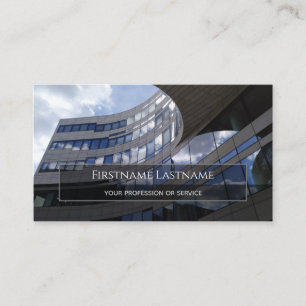 Rektanglar för skyscraper av organiska glasfasader visitkort